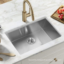 Aquacubic SUS 304 Single Bowl Undermount Handmade Kitchen Sink For Sale